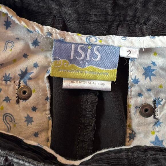 ISIS Blue Note Corduroy Velvet Pants Low Rise Y2K Charcoal Womens Size 4 - Picture 8 of 10